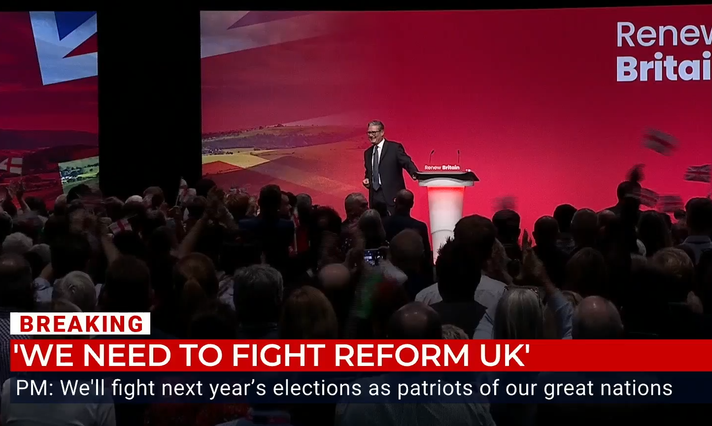 Sir Keri concluding his speech