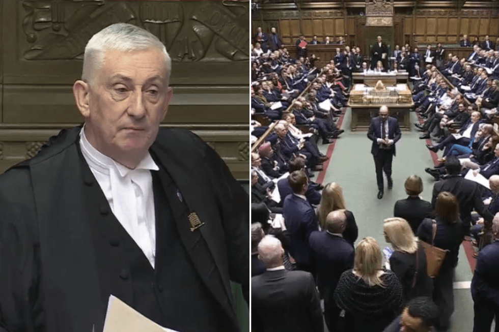 Sir Lindsay Hoyle ejected Richard Holden from the chamber during PMQs