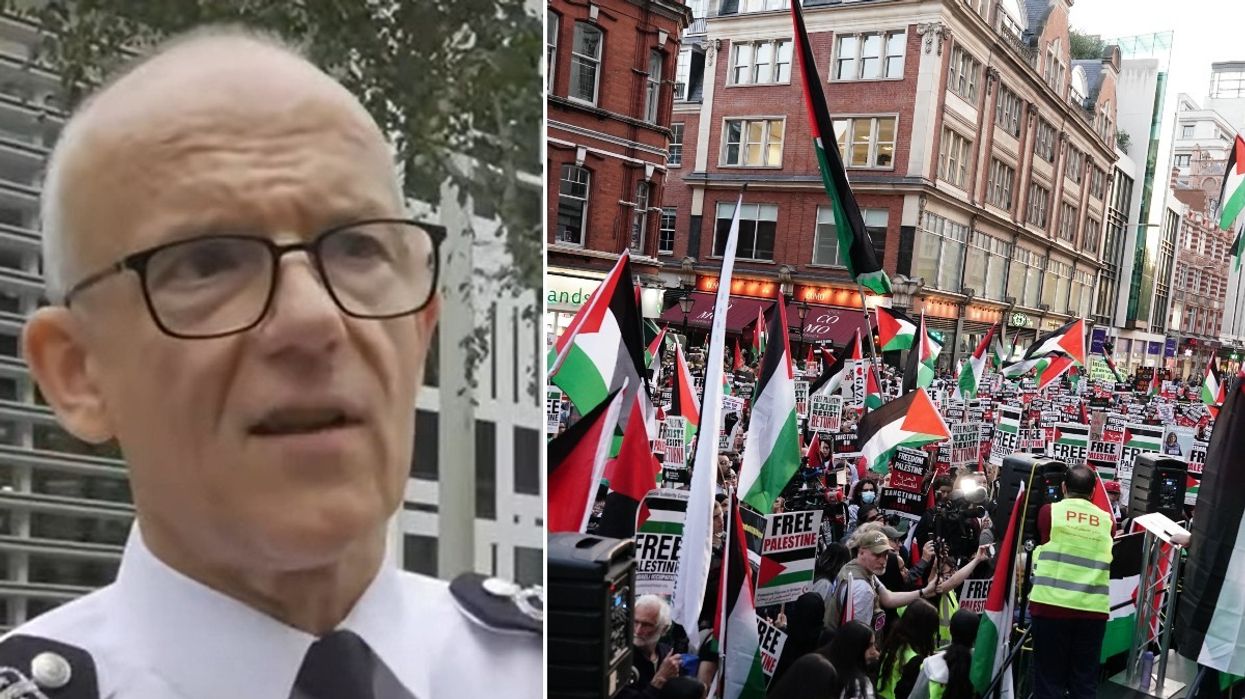 Sir Mark Rowley and pro-Palestinian protest in London