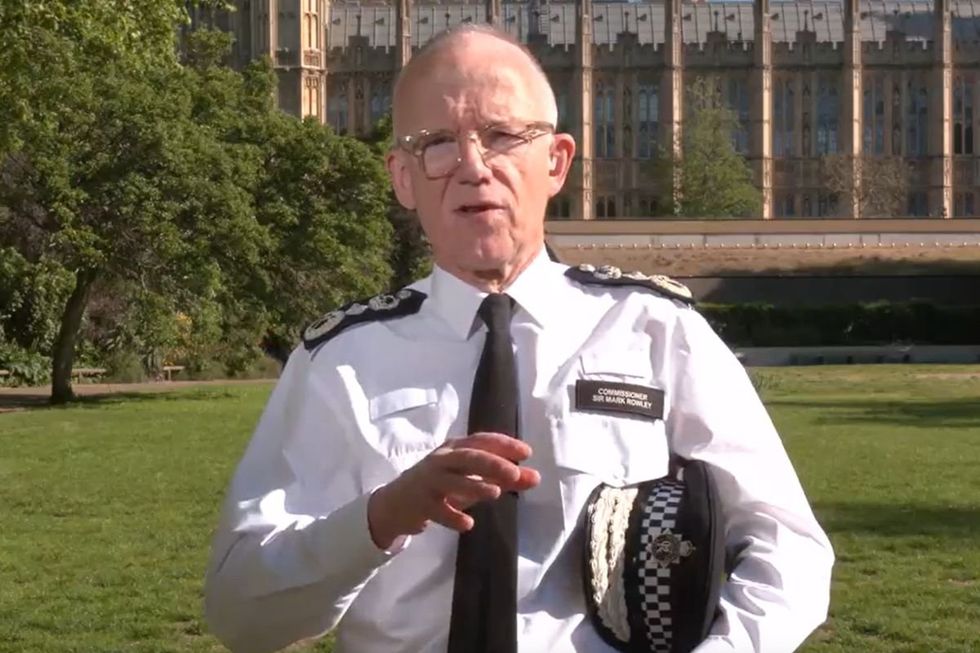 Sir Mark Rowley discutiu o incidente com o GB News esta manhã