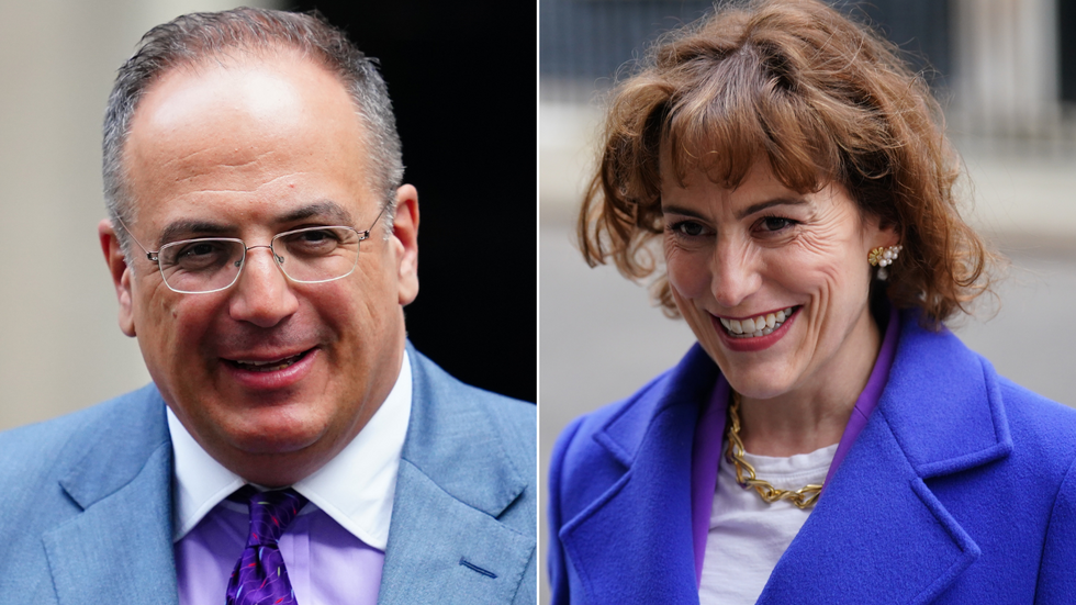 Sir Michael Ellis and Home Secretary Victoria Atkins