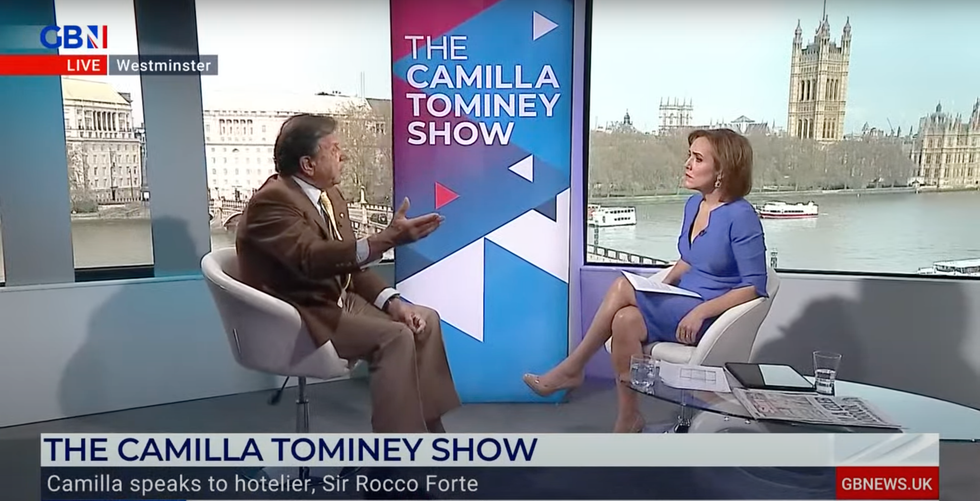 Sir Rocco Forte with Camilla