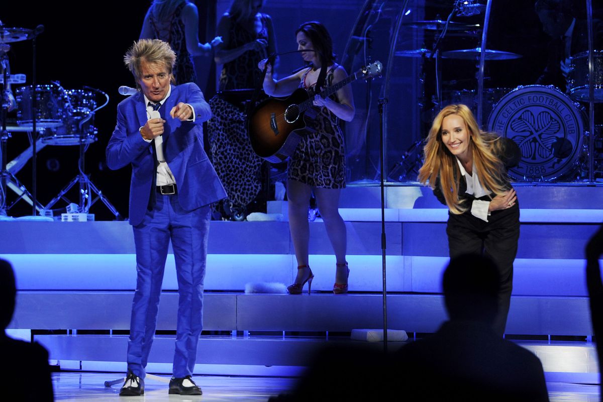 Sir Rod Stewart and daughter Ruby