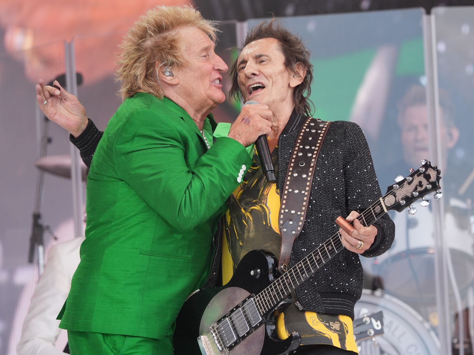 Sir Rod Stewart and Ronnie Wood