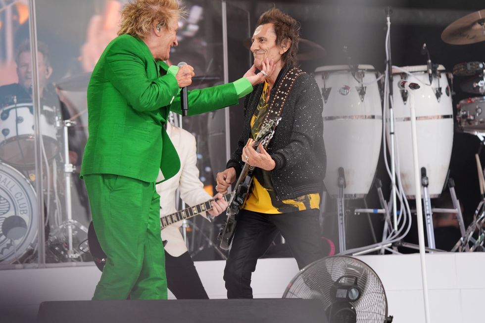 Sir Rod Stewart e Ronnie Wood