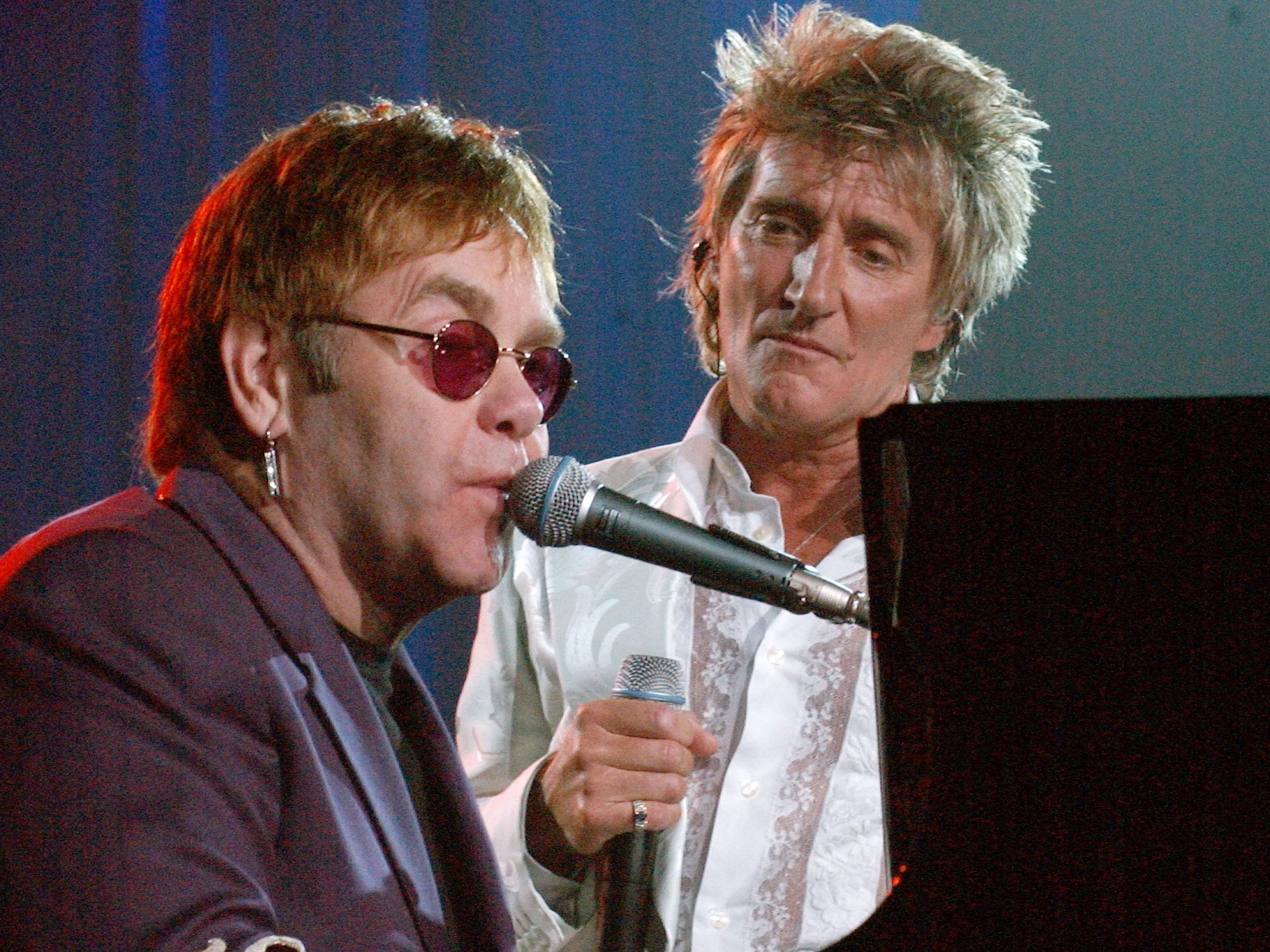 Sir Rod Stewart and Sir Elton John