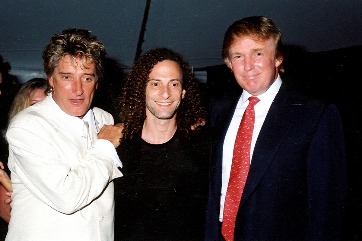 Sir Rod Stewart (left) and Donald Trump (right)