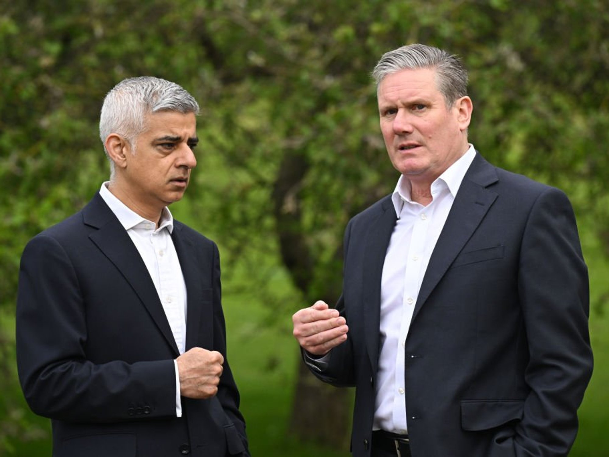 Sir Sadiq Khan and Keir Starmer