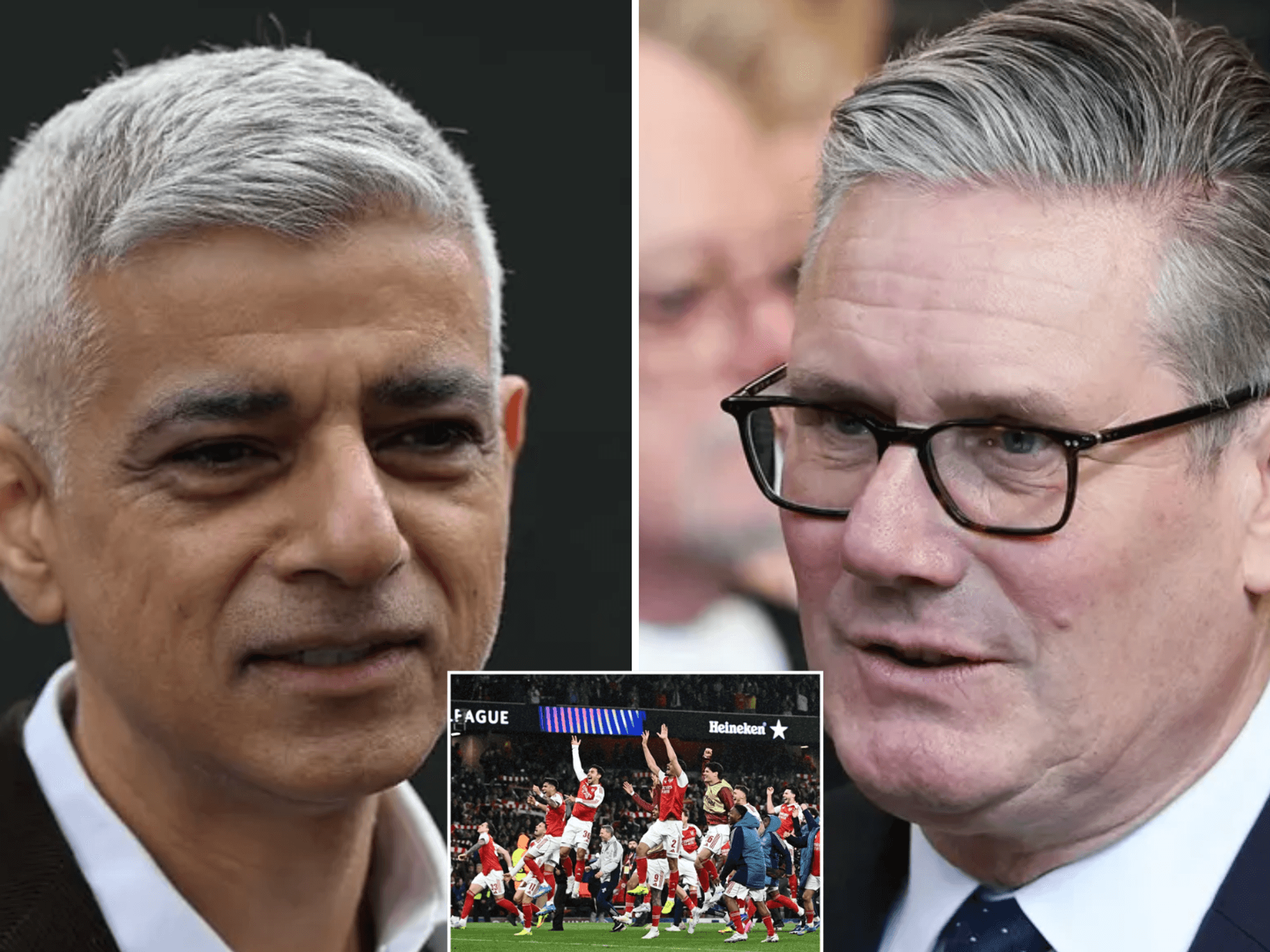 Sir Sadiq Khan, Sir Keir Starmer, Arsenal
