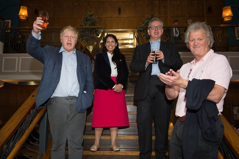 Sir Tim Martin with Boris Johnson