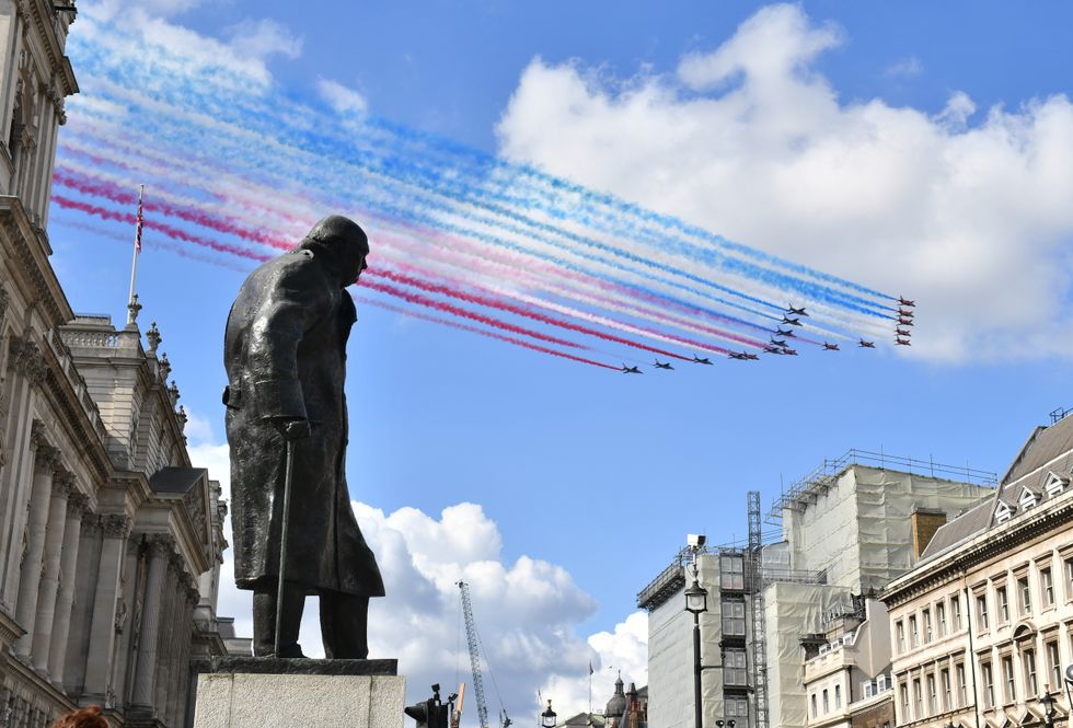 Sir Winston Churchill statue in Parliament Square
