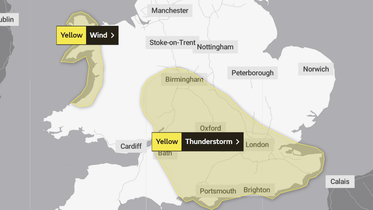 Six-hours of thunderstorms to smash Britain as heavy rain strikes