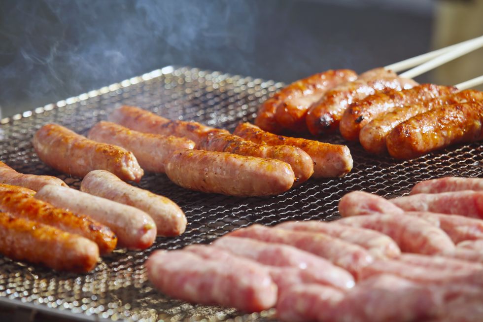 SIZZLING SAUSAGES