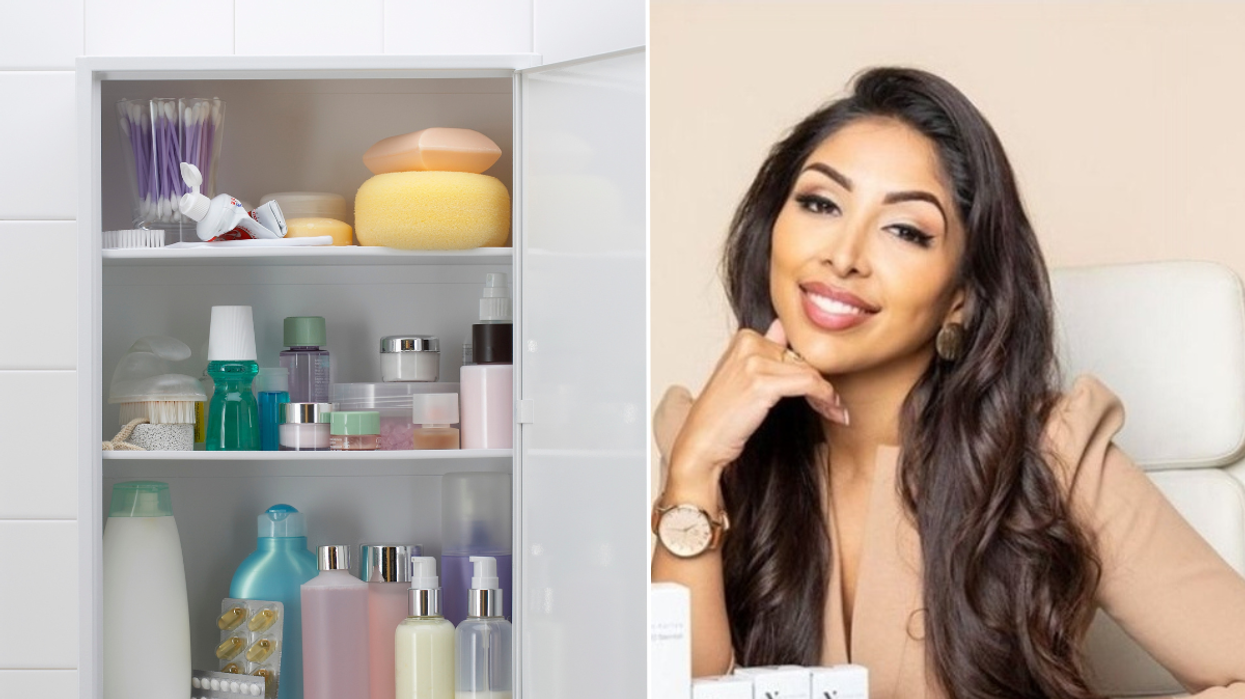 Skin care in cupboard / Dr Rattan