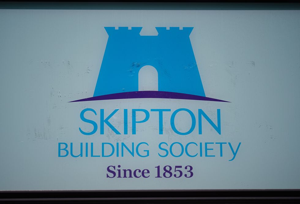 Skipton Building Society \u200bbank branch sign