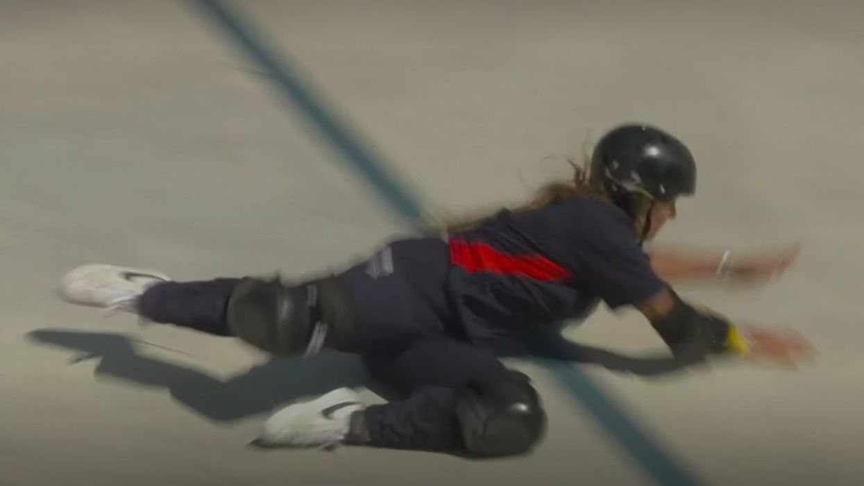 Sky Brown took a tumble in her final run