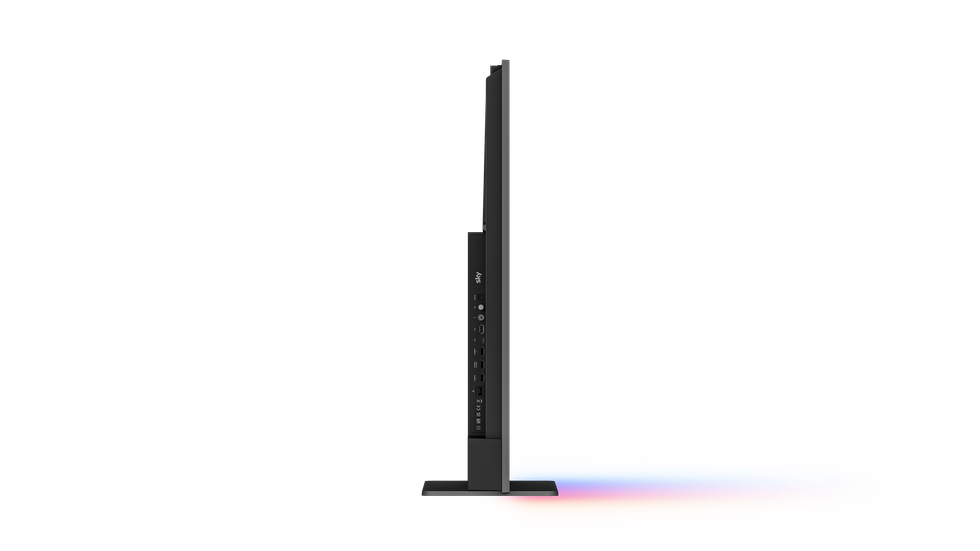 sky glass air ports pictured on the side of the smart tv