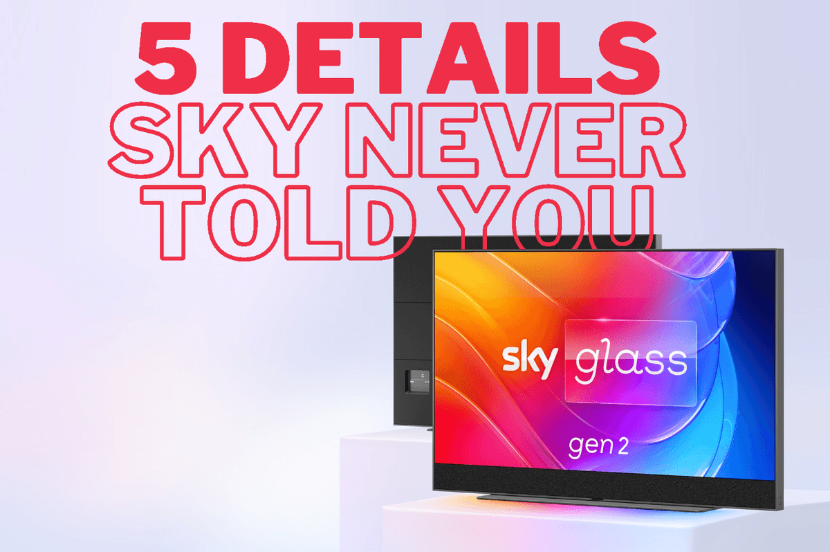 Sky Glass Gen 2 pictured on a plinth in
