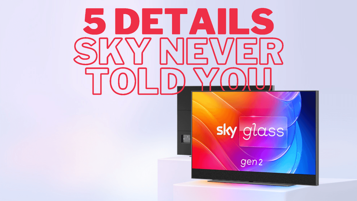 Sky Glass Gen 2 pictured on a plinth in