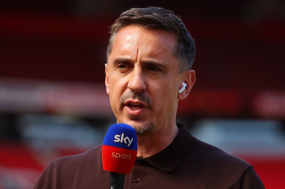 Sky Sports viewers have expressed their dismay, with Gary Neville co-commentating for the broadcaster in Sunday's blockbuster Premier League clash between Liverpool and Manchester United