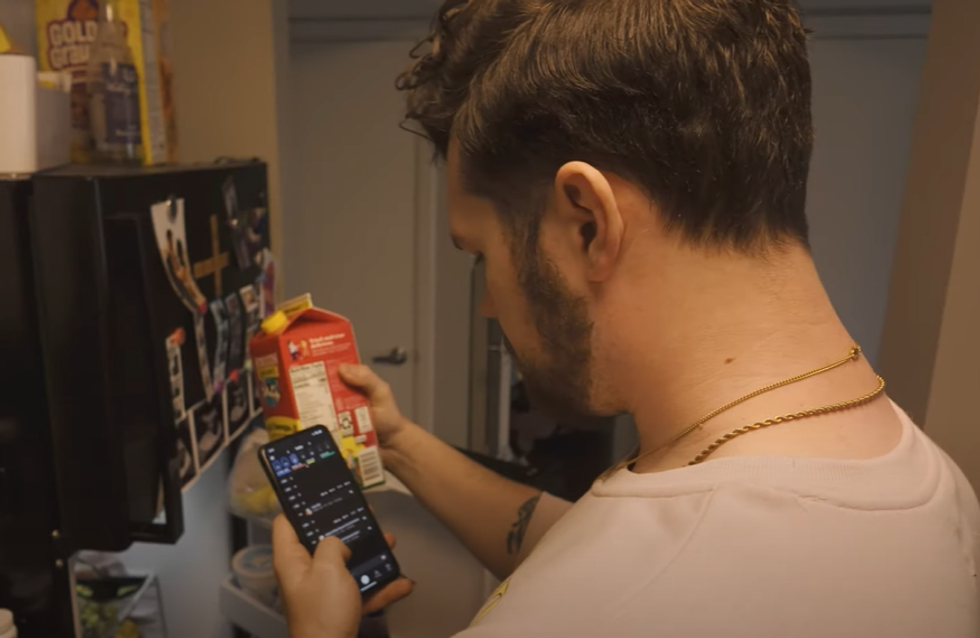 Slimmer pre-logging his foods