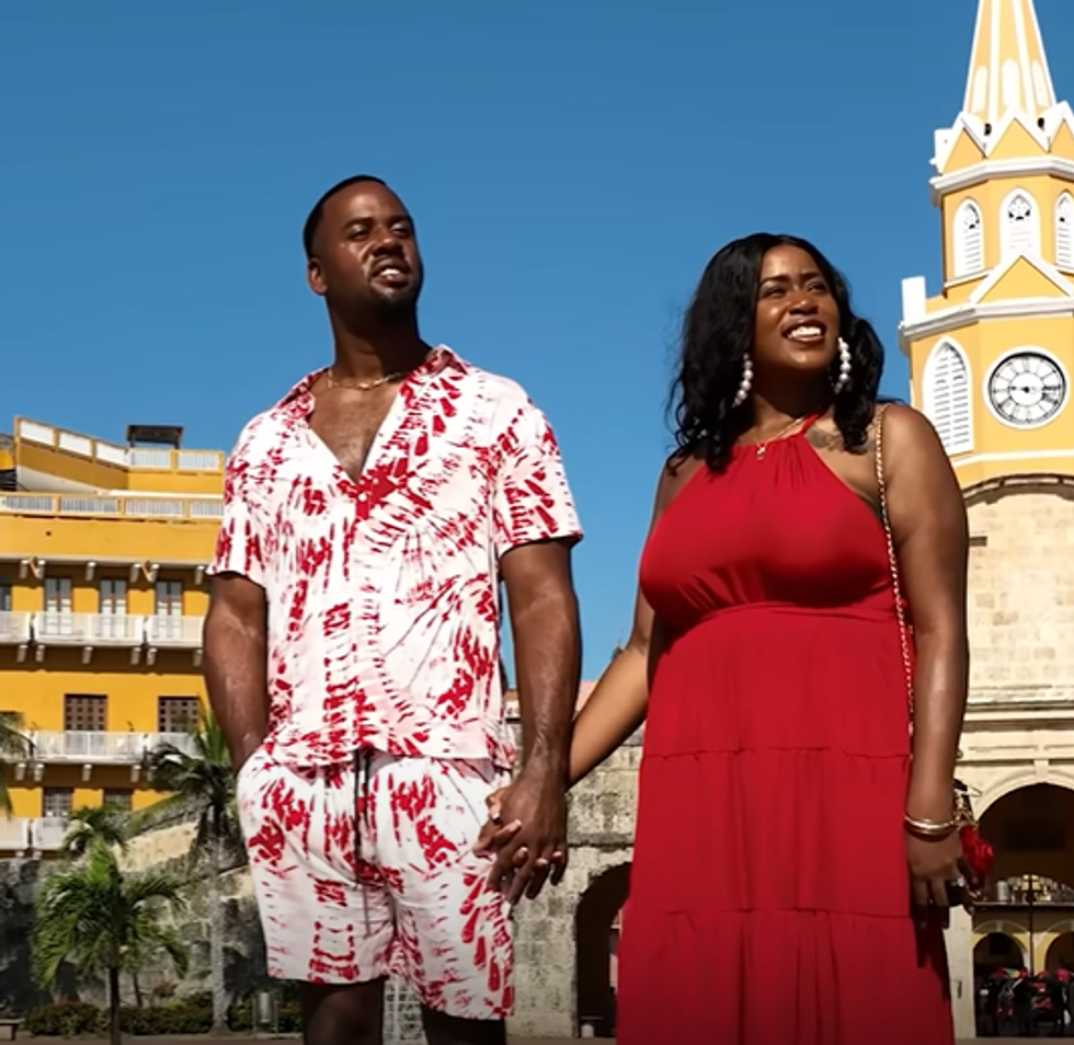 Slimmer with her husband