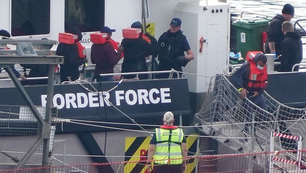 Small boat crossing intercepted by border forces