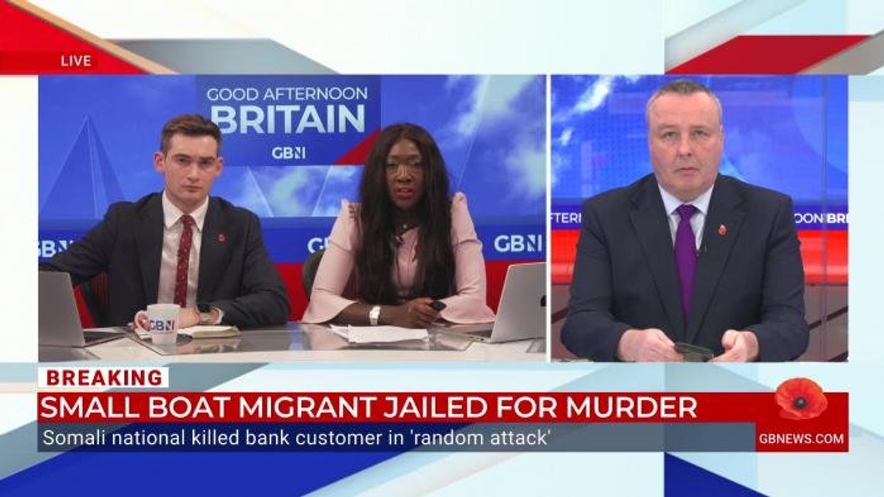 Small boat migrant jailed for 25 years after stabbing bank customer to death