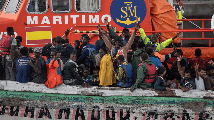 Small boat migrants in Spain