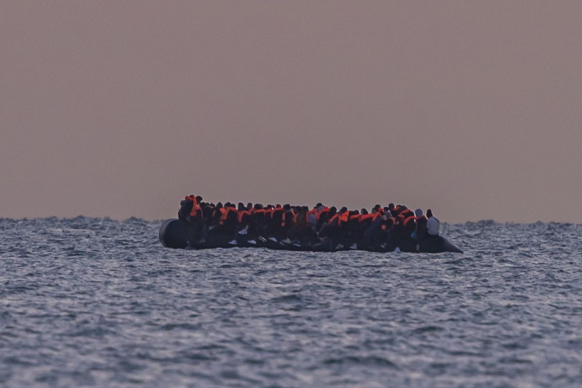 Small boat migrants in the Channel