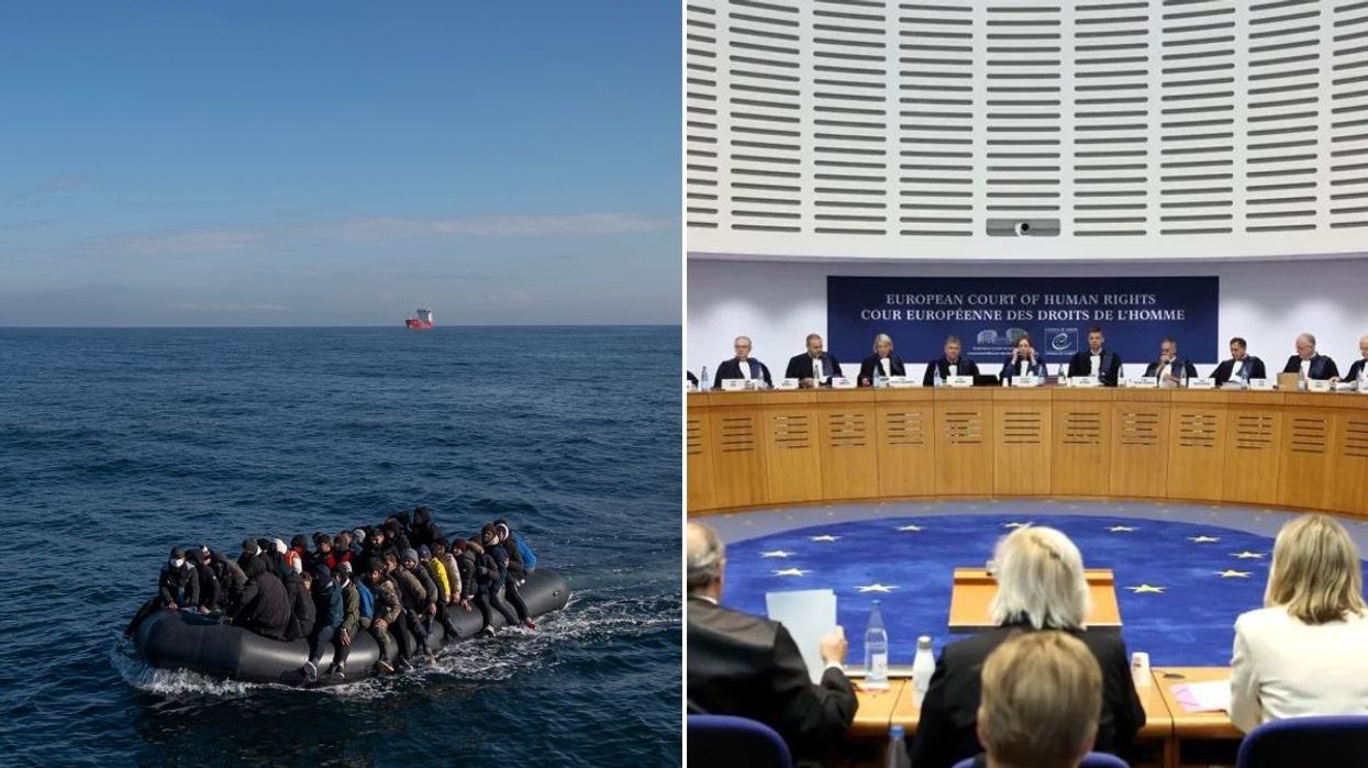 Small boat with migrants, ECHR