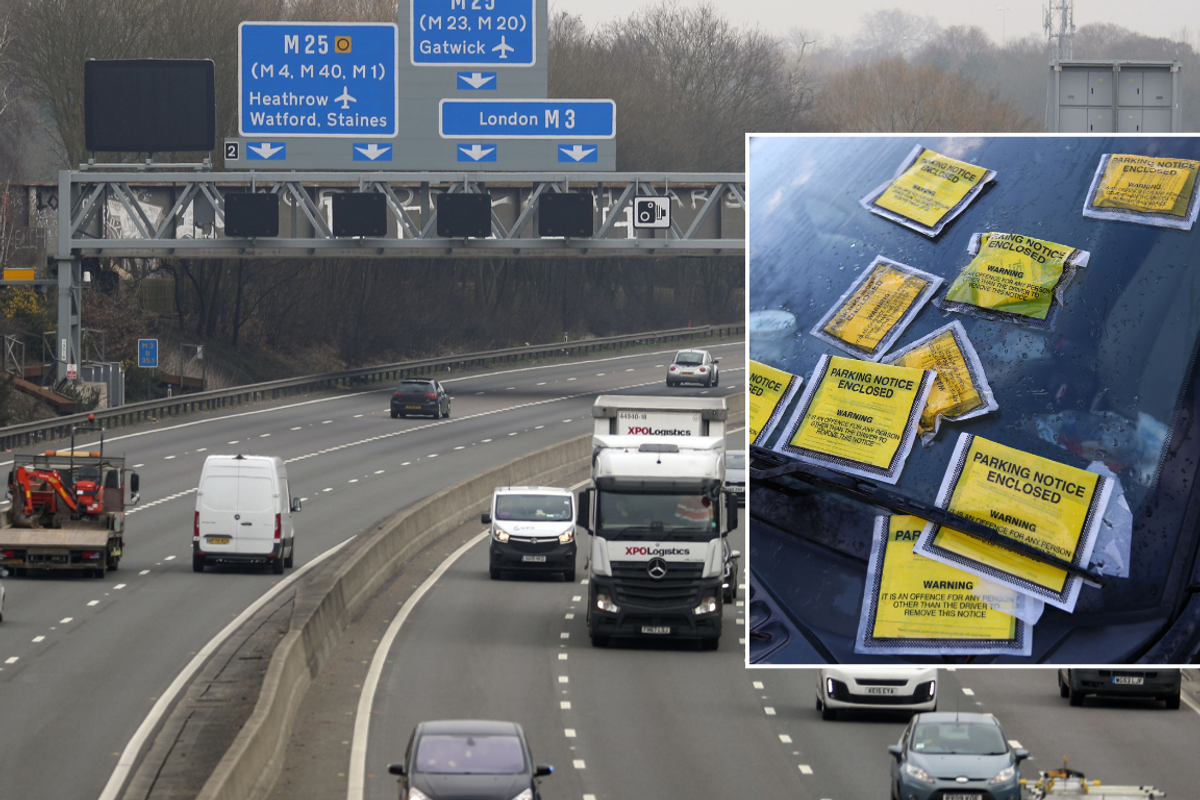 Smart motorway and parking ticket