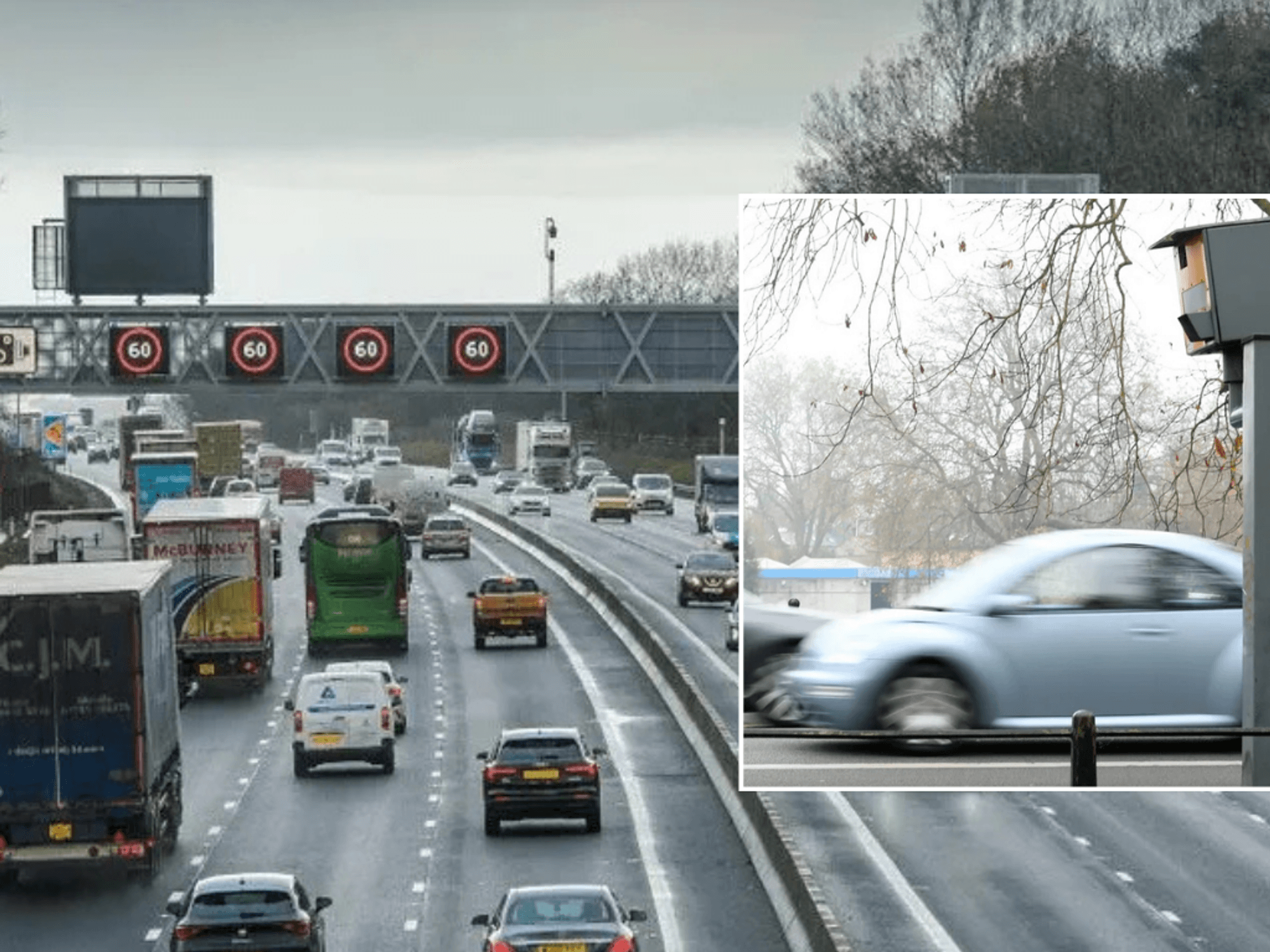 Smart motorway and traffic camera