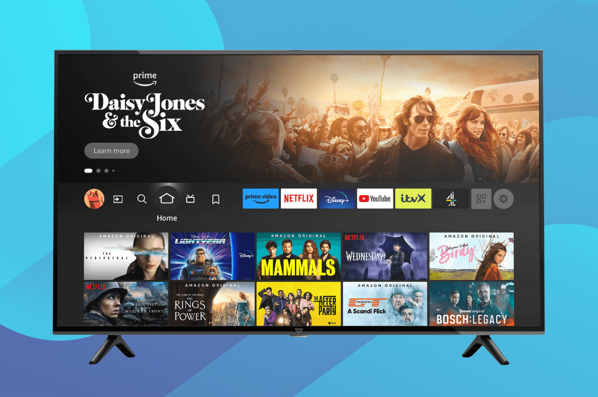smart tv running fire tv operating system from amazon on-screen