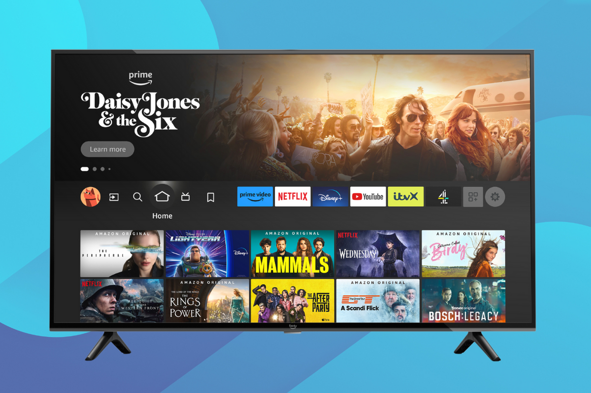 smart tv running fire tv operating system from amazon on-screen 