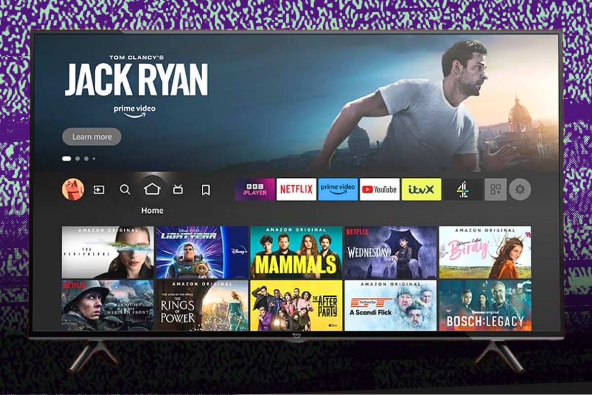 smart tv running fire tv operating system from amazon on-screen  
