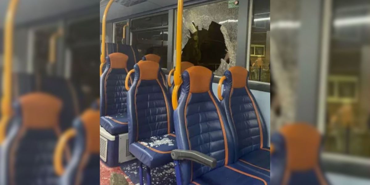 NextImg:Manchester bus passenger severely injured after yob hurl bricks through window at random commuters