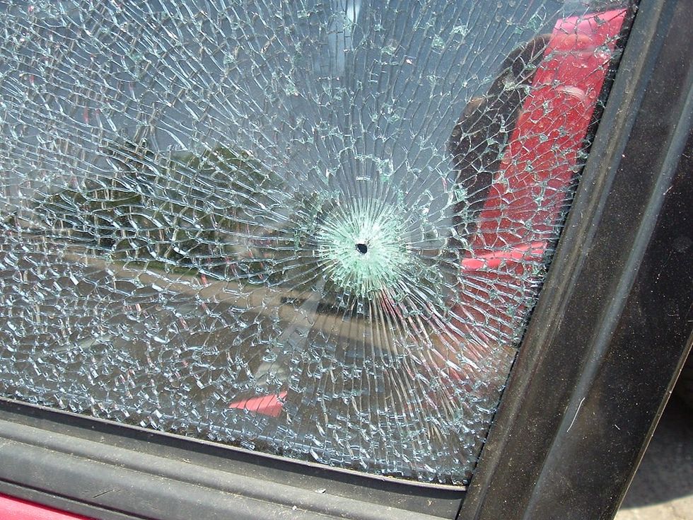 Smashed window