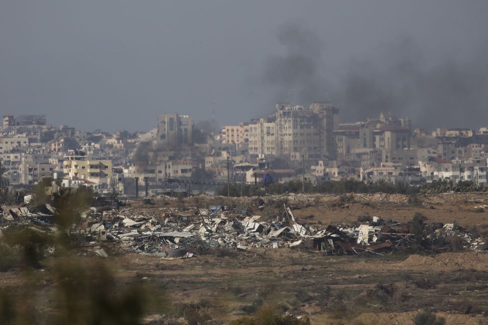 Smoke in Gaza
