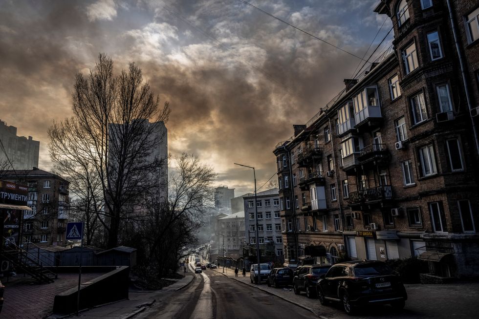 Smoke in Kyiv