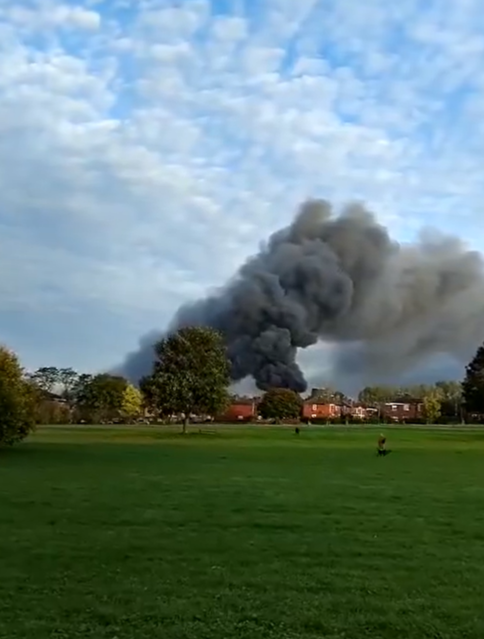 Smoke in sky