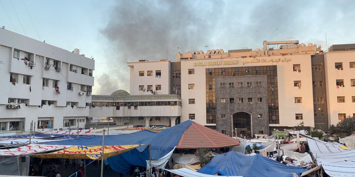NextImg:Israel storms Gaza hospital after US confirms it is hiding secret Hamas underground command centre