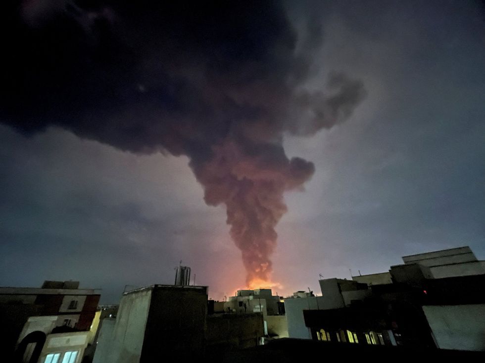 Smoke rises following an explosion, amid the U.S.-Israeli conflict with Iran, in Tehran\u200b