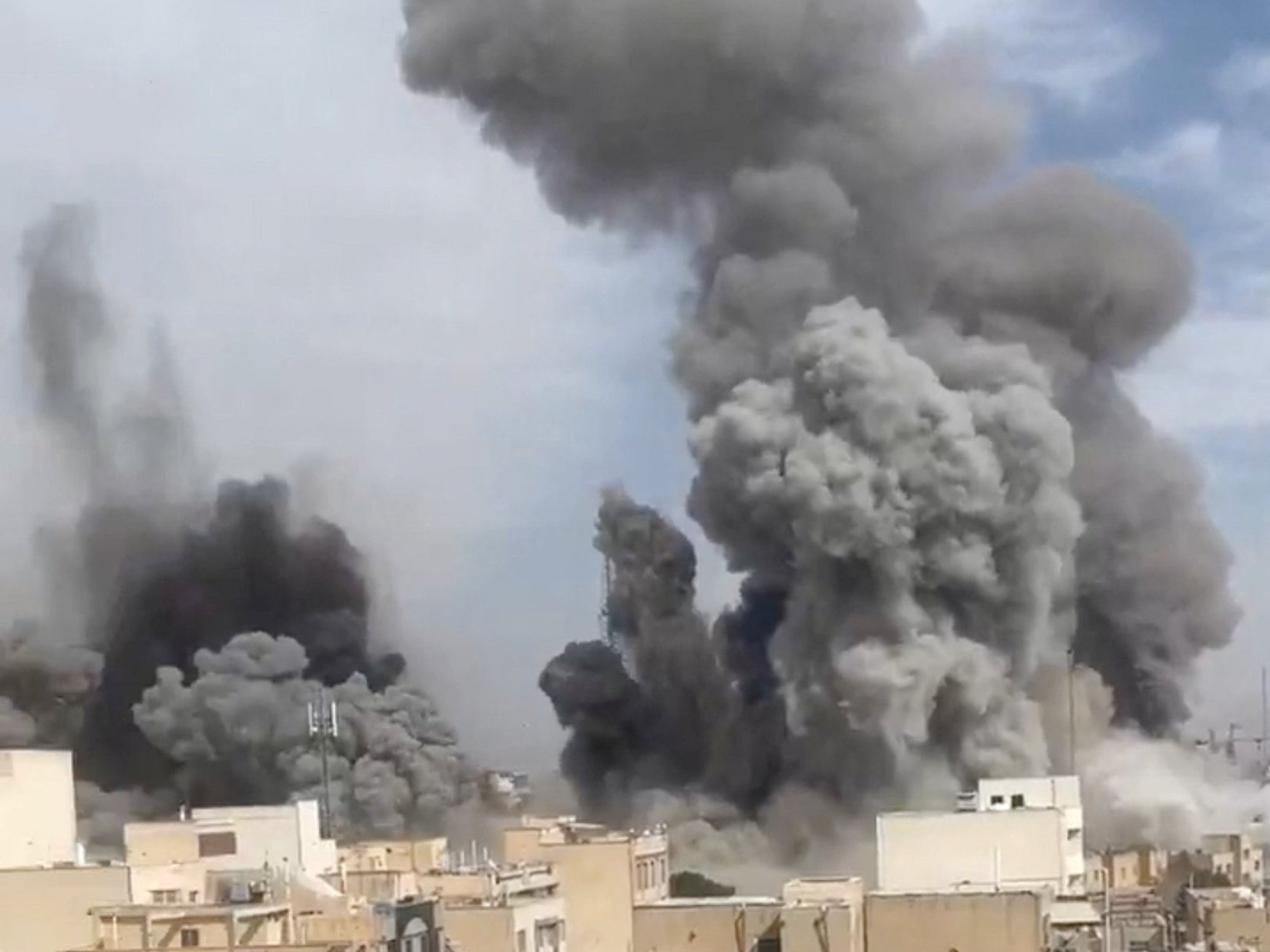 Smoke rises following reported explosions, amid the U.S.-Israeli conflict with Iran, in Tehran\u200b