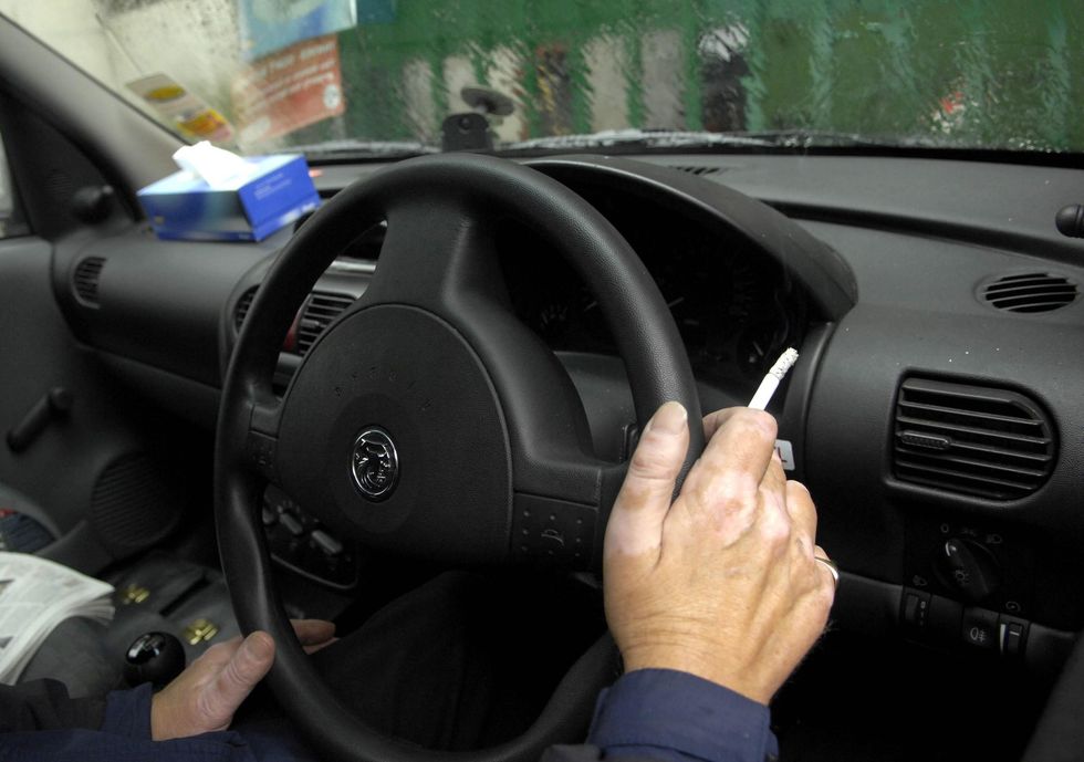 Smoking in car