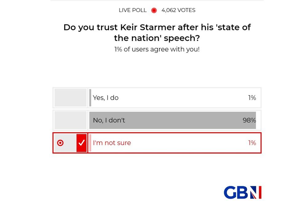 SNAP POLL: Do you trust Keir Starmer after his 'state of the nation' speech? YOUR VERDICT