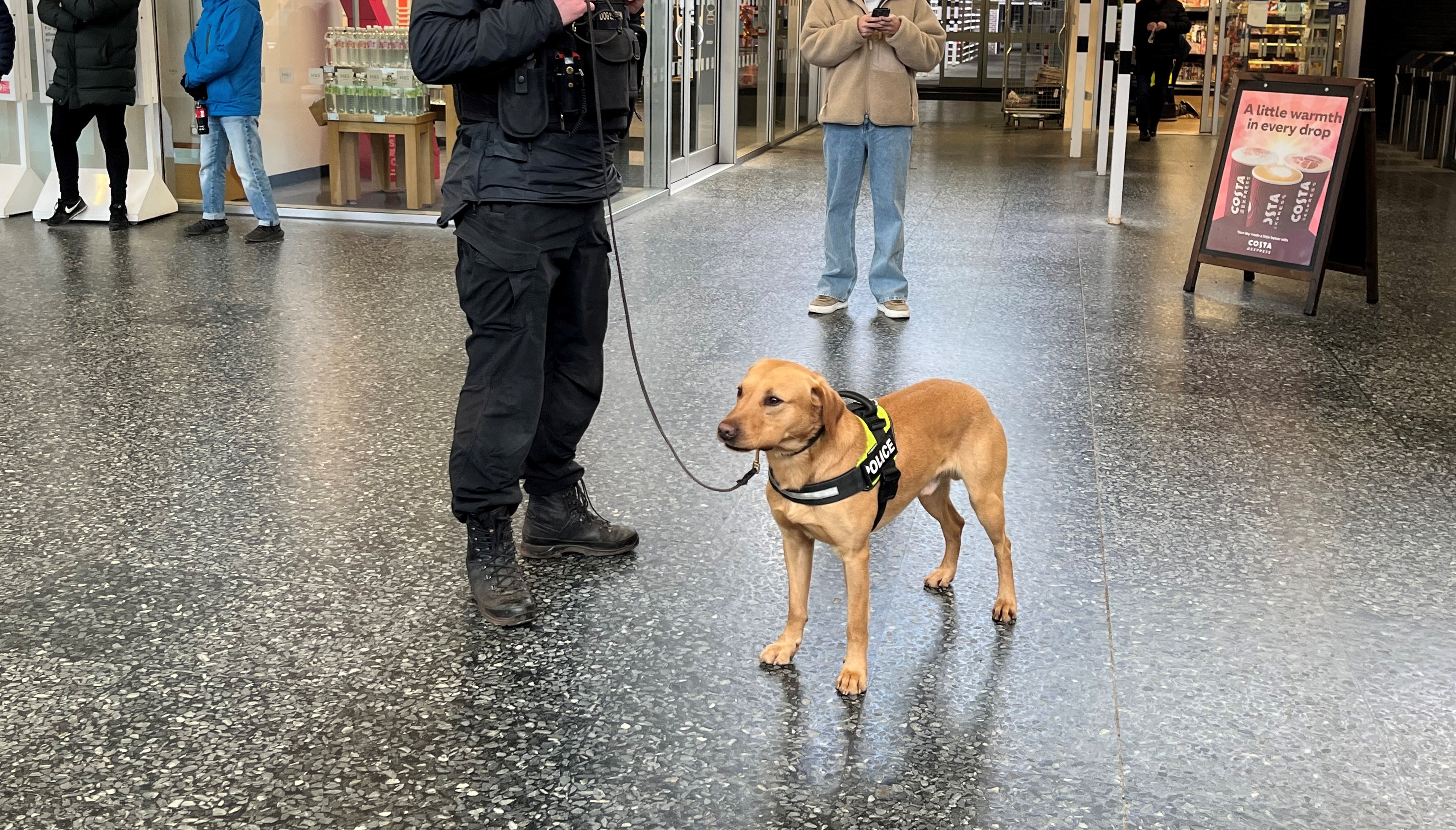 Sniffer dogs were deployed at several stations across the UK during the operation