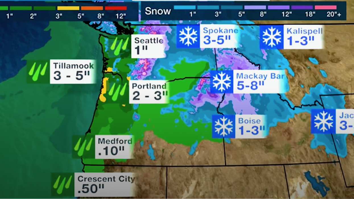 Snow and rain predictions