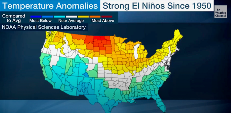 snow cold weather El Nino