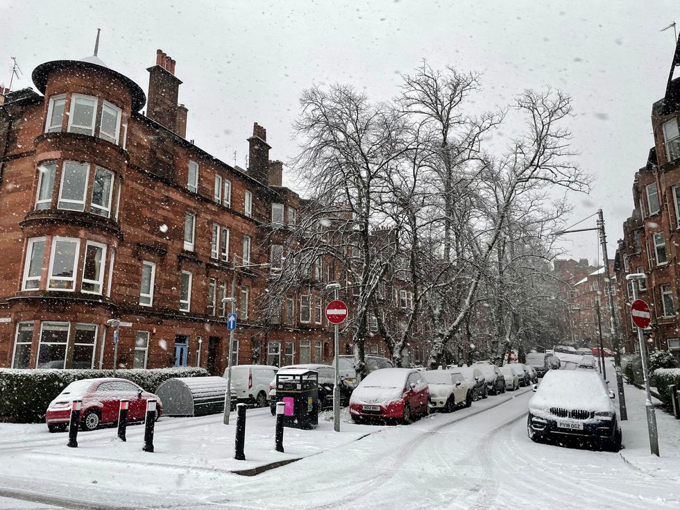Snow in Glasgow